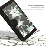 iPhone 15 Plus Fodral Blommönster Svart