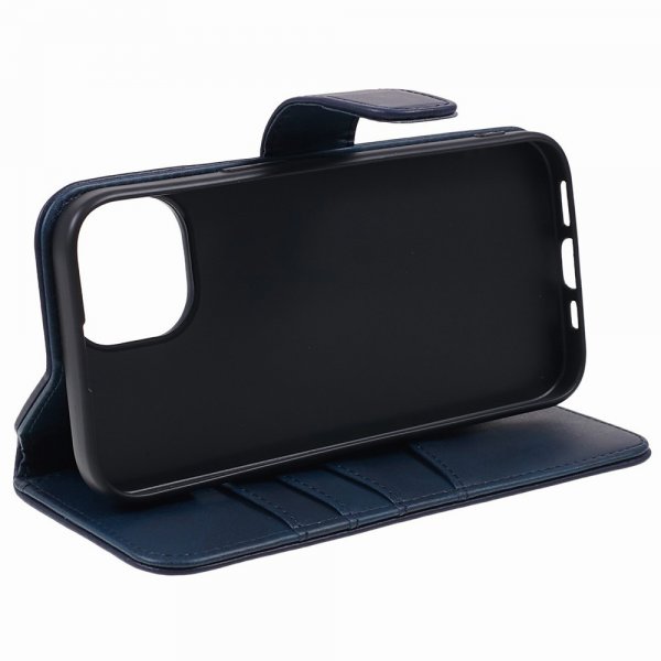 Nordic Covers iPhone 15 Plus Fodral Essential Leather Heron Blue