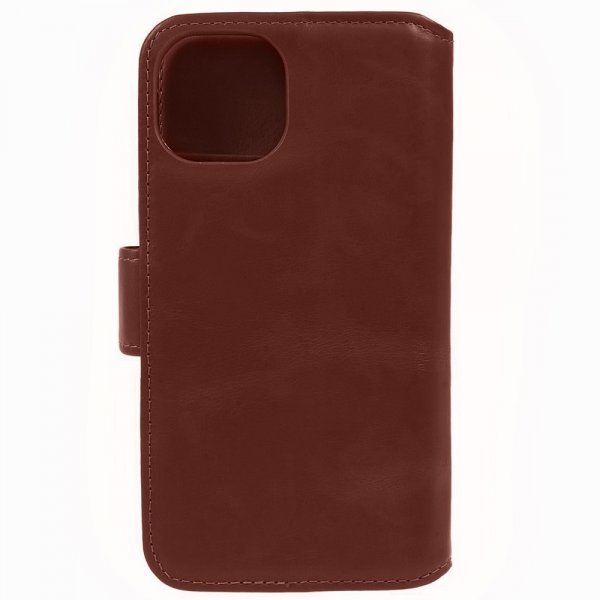 Nordic Covers iPhone 15 Plus Fodral Essential Leather Maple Brown