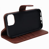 Nordic Covers iPhone 15 Plus Fodral Essential Leather Maple Brown