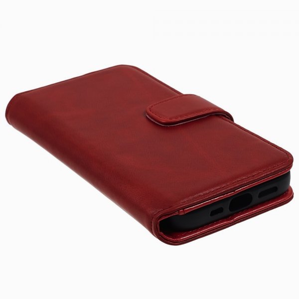 Nordic Covers iPhone 15 Plus Fodral Essential Leather Poppy Red