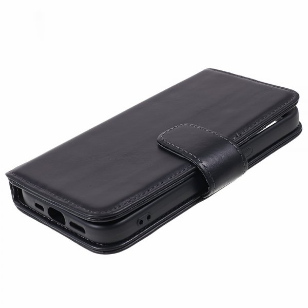 Nordic Covers iPhone 15 Plus Fodral Essential Leather Raven Black