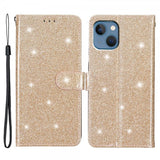iPhone 15 Plus Fodral Glitter Guld
