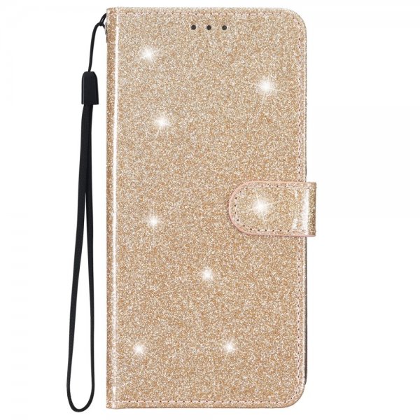 iPhone 15 Plus Fodral Glitter Guld