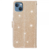 iPhone 15 Plus Fodral Glitter Guld