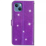 iPhone 15 Plus Fodral Glitter Lila