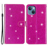 iPhone 15 Plus Fodral Glitter Magenta