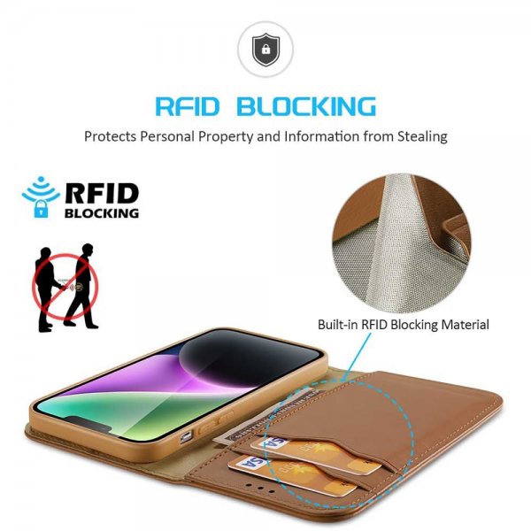 Dux Ducis iPhone 15 Plus Fodral Hivo Series Brun