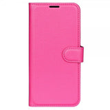 iPhone 15 Plus Fodral Litchi Magenta