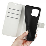 iPhone 15 Plus Fodral Litchi Vit