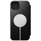 Nomad iPhone 15 Plus Fodral Modern Leather Folio Svart