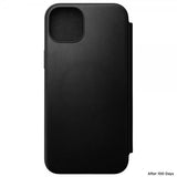 Nomad iPhone 15 Plus Fodral Modern Leather Folio Svart