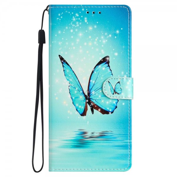 iPhone 15 Plus Fodral Motiv Blå Fjäril