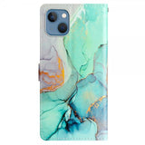 iPhone 15 Plus Fodral Motiv Grön Marmor