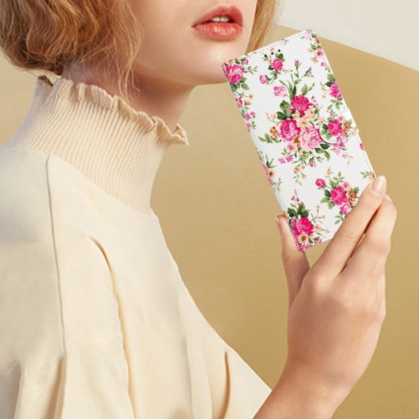 iPhone 15 Plus Fodral Motiv Rosa Marmor
