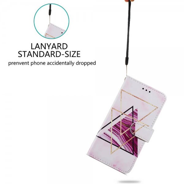 iPhone 15 Plus Fodral Motiv Trianglar Marmor