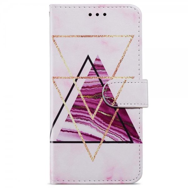 iPhone 15 Plus Fodral Motiv Trianglar Marmor