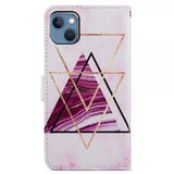 iPhone 15 Plus Fodral Motiv Trianglar Marmor