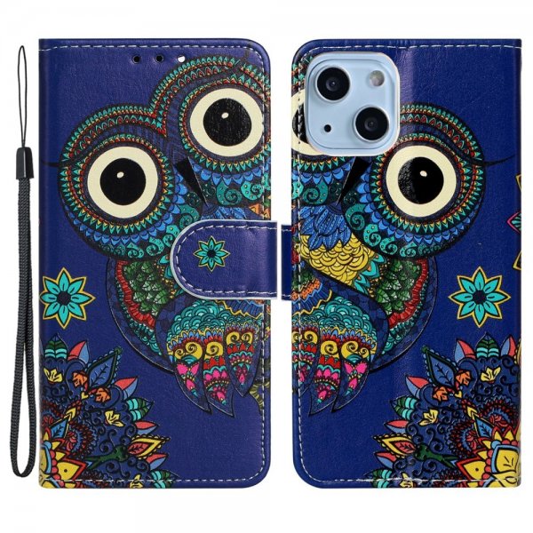 iPhone 15 Plus Fodral Motiv Uggla Mandala