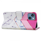 iPhone 15 Plus Fodral Motiv Vit Marmor