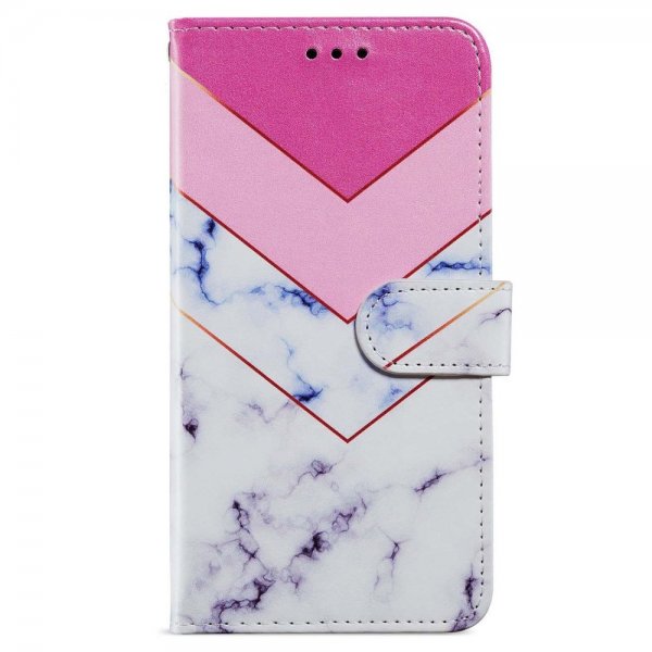 iPhone 15 Plus Fodral Motiv Vit Marmor