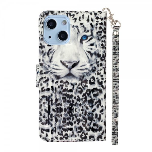 iPhone 15 Plus Fodral Motiv Vit Tiger