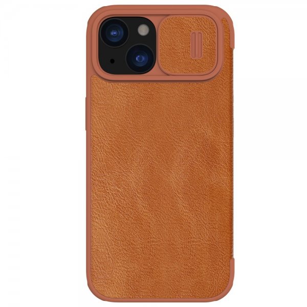 Nillkin iPhone 15 Plus Fodral Qin Pro Series Brun