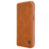 Nillkin iPhone 15 Plus Fodral Qin Pro Series Brun