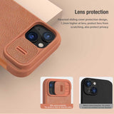 Nillkin iPhone 15 Plus Fodral Qin Pro Series Brun