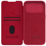 Nillkin iPhone 15 Plus Fodral Qin Pro Series Röd