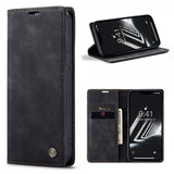 CaseMe iPhone 15 Plus Fodral Retro Flip Svart