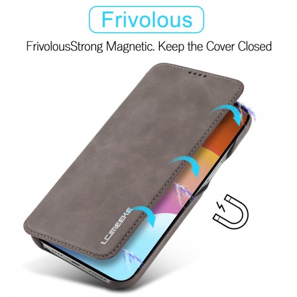 Lc.Imeeke iPhone 15 Plus Fodral Retro Kaffe