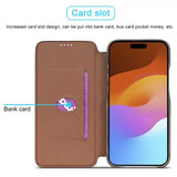 Lc.Imeeke iPhone 15 Plus Fodral Retro Kaffe
