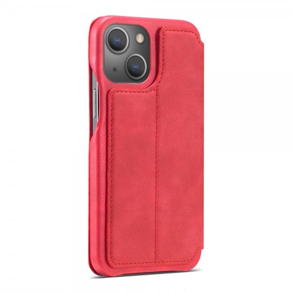 Lc.Imeeke iPhone 15 Plus Fodral Retro Röd