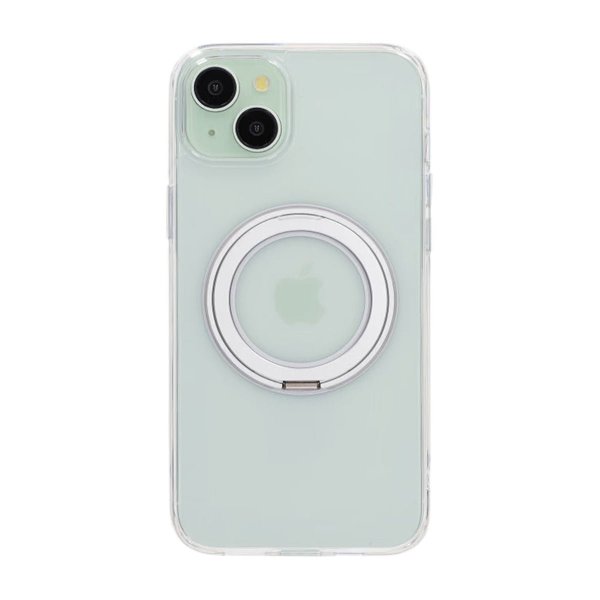 iPhone 15 Plus Skal Roterbart MagSafe Stativ Transparent