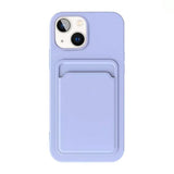 iPhone 15 Plus Skal Korthållare Lila