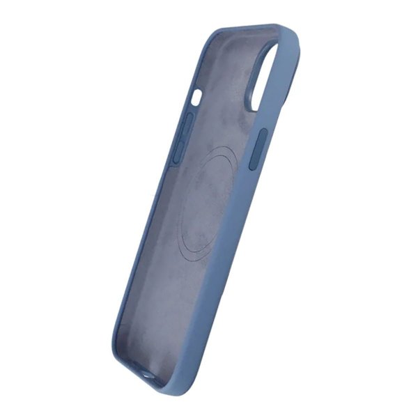 Rvelon iPhone 15 Plus Skal Silikon MagSafe Ljusblå