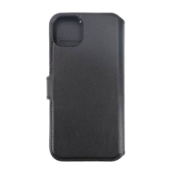 Rvelon iPhone 15 Plus Fodral Äkta Läder Svart