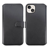 Rvelon iPhone 15 Plus Fodral Äkta Läder Svart