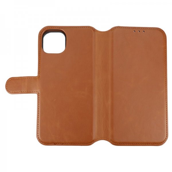 Rvelon iPhone 15 Plus Fodral Magnetiskt Avtagbart Skal Brun