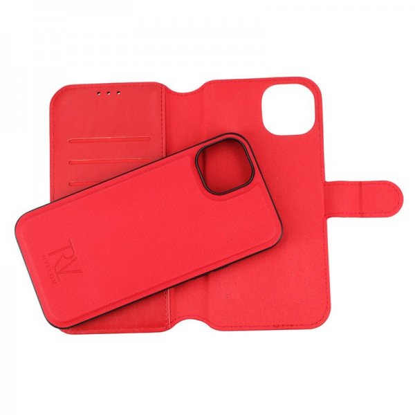 Rvelon iPhone 15 Plus Fodral Magnetiskt Avtagbart Skal Röd