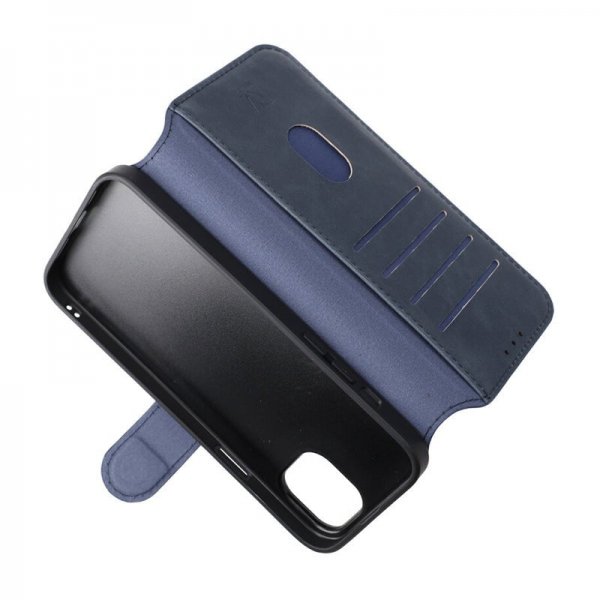 Rvelon iPhone 15 Plus Fodral 4 Kortfack MagSafe Blå