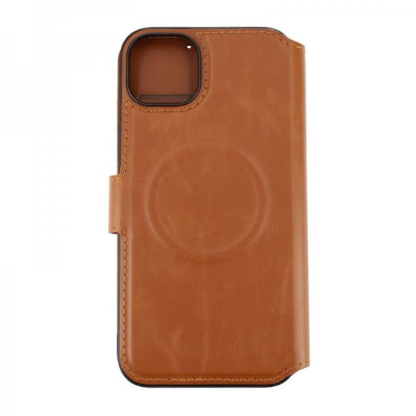 Rvelon iPhone 15 Plus Fodral 4 Kortfack MagSafe Brun