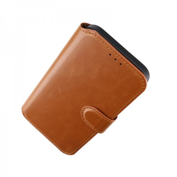 Rvelon iPhone 15 Plus Fodral 4 Kortfack MagSafe Brun
