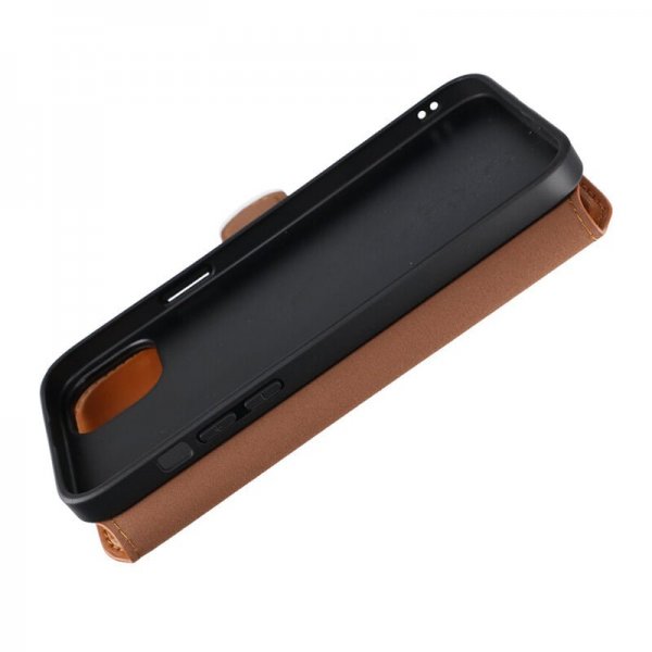 Rvelon iPhone 15 Plus Fodral 4 Kortfack MagSafe Brun