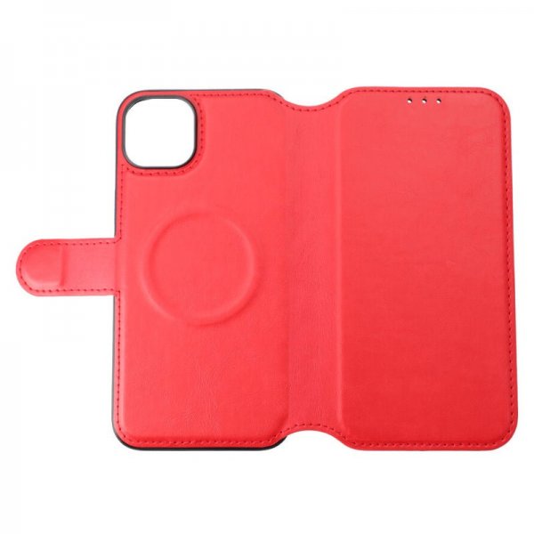 Rvelon iPhone 15 Plus Fodral 4 Kortfack MagSafe Röd