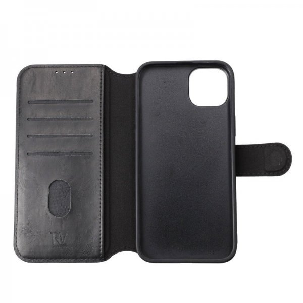 Rvelon iPhone 15 Plus Fodral 4 Kortfack MagSafe Svart