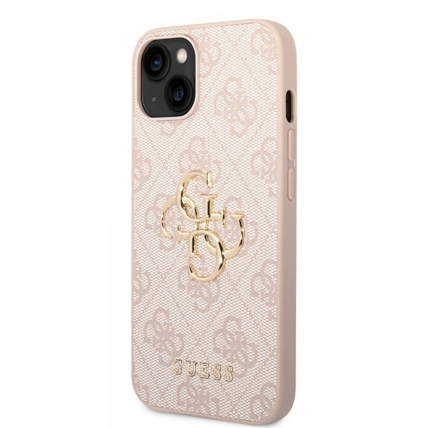 Guess iPhone 15 Plus Skal 4G Logo Rosa