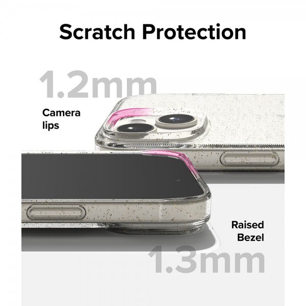 Ringke iPhone 15 Plus Skal Air Glitter Clear