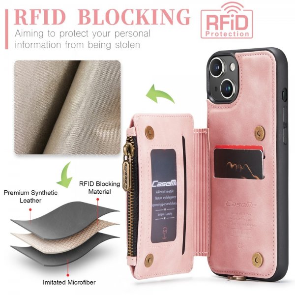 CaseMe iPhone 15 Plus Skal C20 Series Rosa